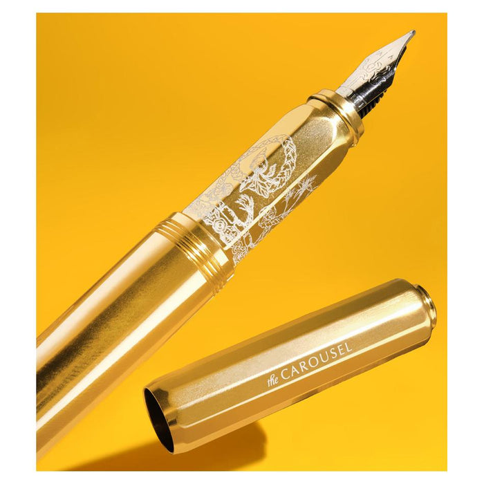 Acme Carousel Fountain Pen Aluminium Gold Fine 1000074_5