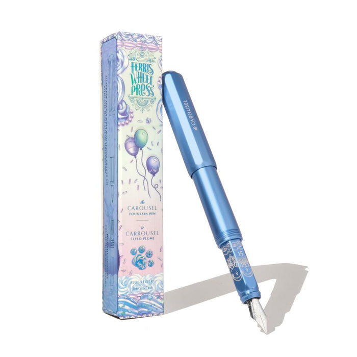 Acme Carousel Fountain Pen Aluminum Blue Medium 1001797_4