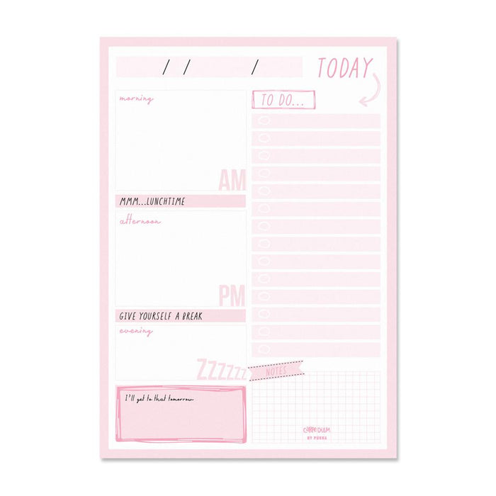 Acme Carpe Diem Daily Planner Pad Ballerina Pink 100 Sheets_1