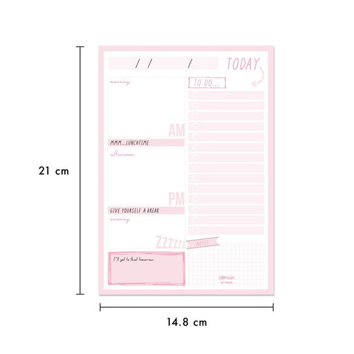 Acme Carpe Diem Daily Planner Pad Ballerina Pink 100 Sheets_2
