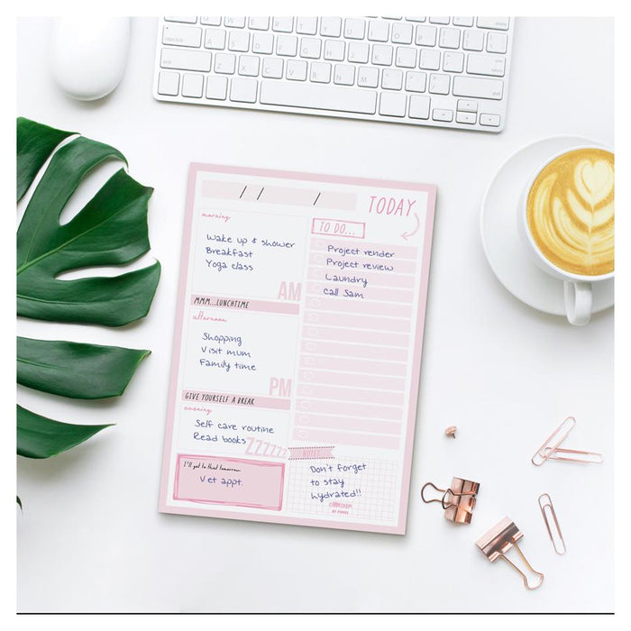 Acme Carpe Diem Daily Planner Pad Ballerina Pink 100 Sheets_5