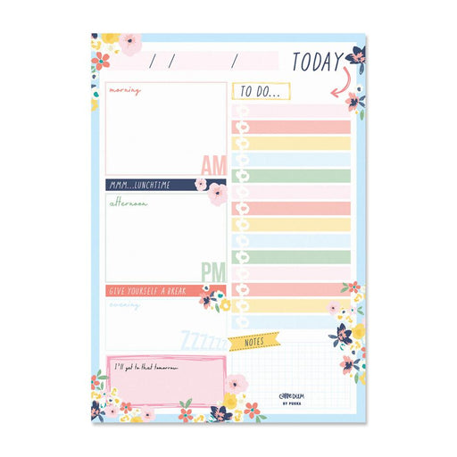 Acme Carpe Diem Daily Planner Pad Floral 60 Sheets 1000176_1