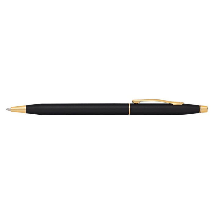 Acme Classic Century Black Ballpoint Pen 23kt Gold Trim_1