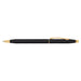 Acme Classic Century Black Ballpoint Pen 23kt Gold Trim_1