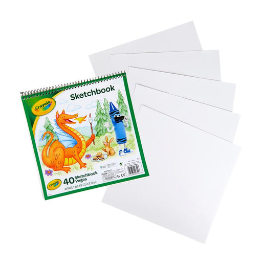 Acme Crayola Sketchbook 40 Pages 9x9" Drawing Paper_2