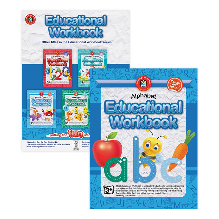 Acme Educational Alphabet Workbook for Early Learners 556007_3