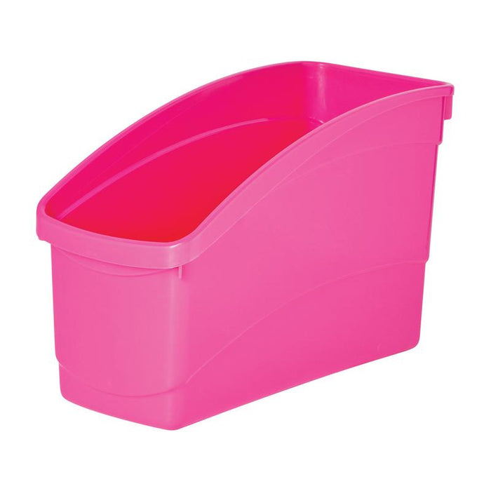 Acme Elizabeth Richards Plastic Book and Storage Tub Magenta 228126_1