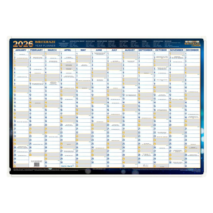 Acme Executive Wall Planner 500x700mm Framed 2026_1