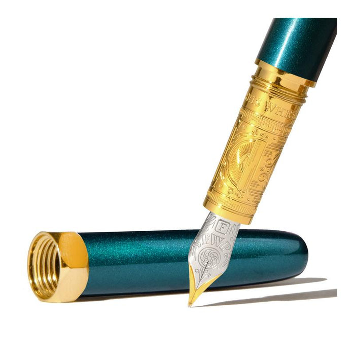 Acme Ferris Wheel Press Fountain Pen Bijou Printmaker's Teal Medium 1000085_2