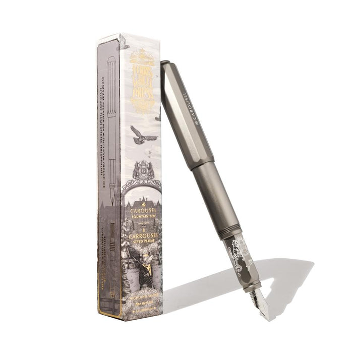 Acme Fountain Pen Aluminium Carousel Highland Smoke Fine_4