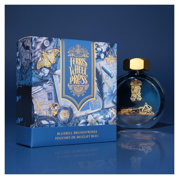 Acme Fountain Pen Ink 38ml Bluebell Brushstrokes 1001417_2