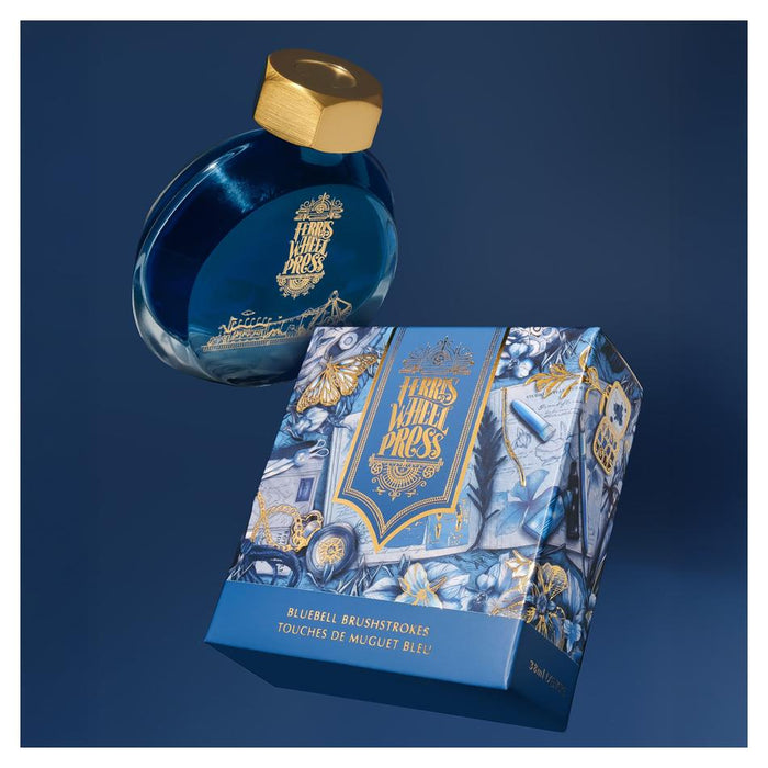 Acme Fountain Pen Ink 38ml Bluebell Brushstrokes 1001417_4