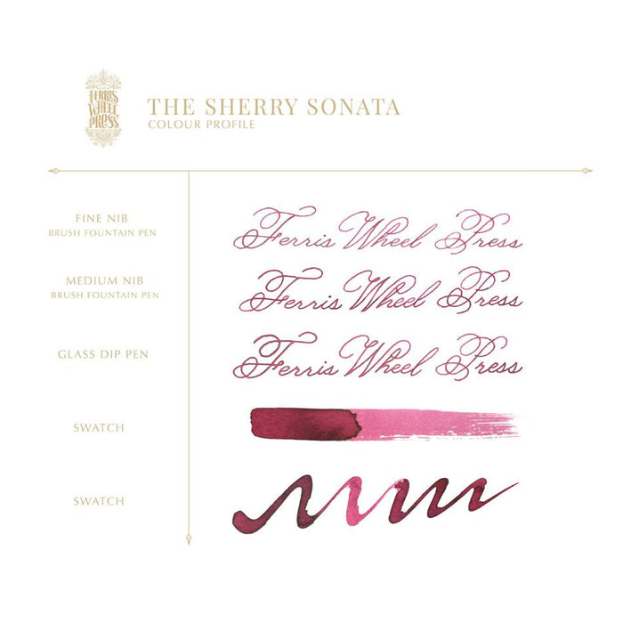 Acme Fountain Pen Ink 38ml The Sherry Sonata Magenta Berry_5