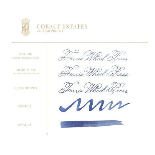 Acme Fountain Pen Ink Cobalt Estates 10ml 1002024_2