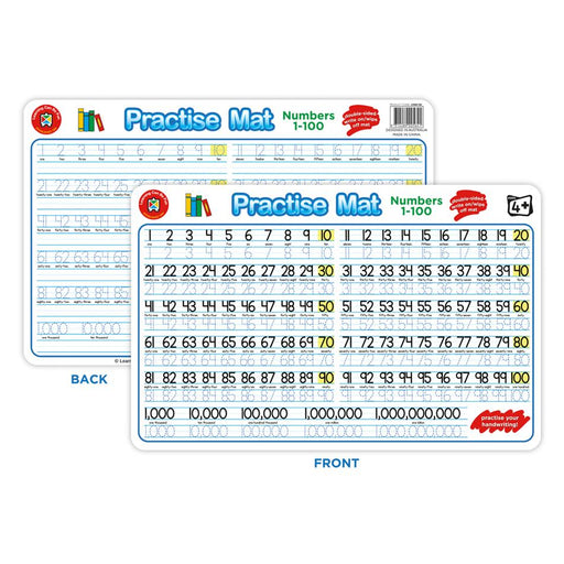 Acme LCBF Practice Mats 1-100, 42x28cm, Reusable_1