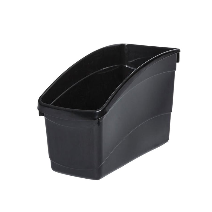 Acme Plastic Book Storage Tub Black 19cm High 228120_1