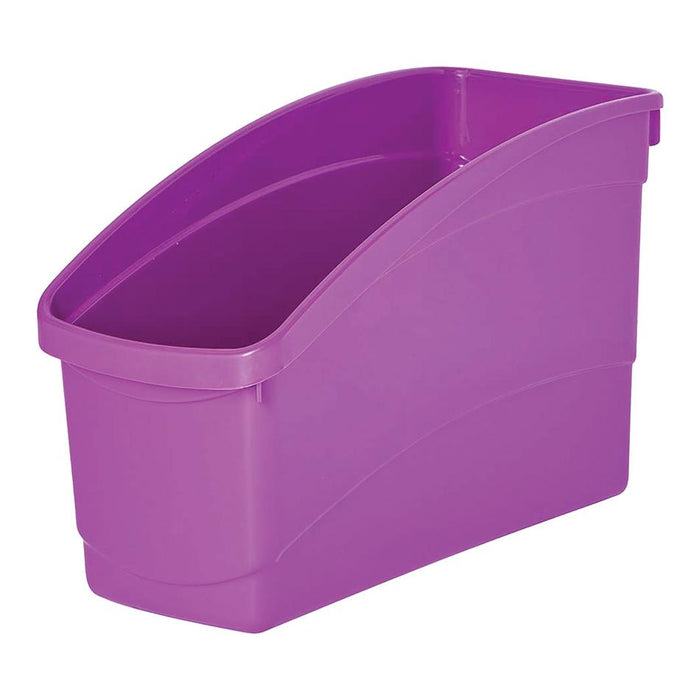 Acme Plastic Book Storage Tub Purple 19cm High 228128_1