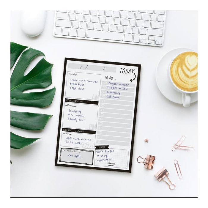 Acme Pukka Carpe Diem Daily Planner Pad Black 1000174_5