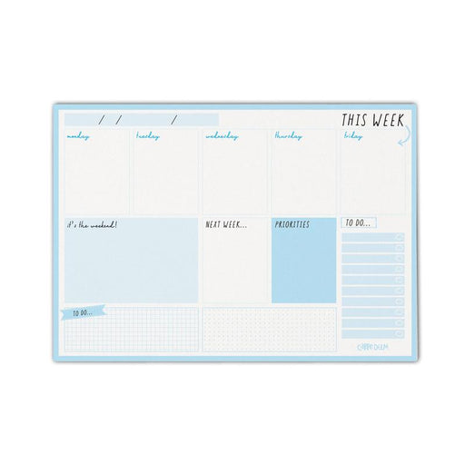 Acme Pukka Carpe Diem Weekly Planner Pad Sky Blue 1000171_1