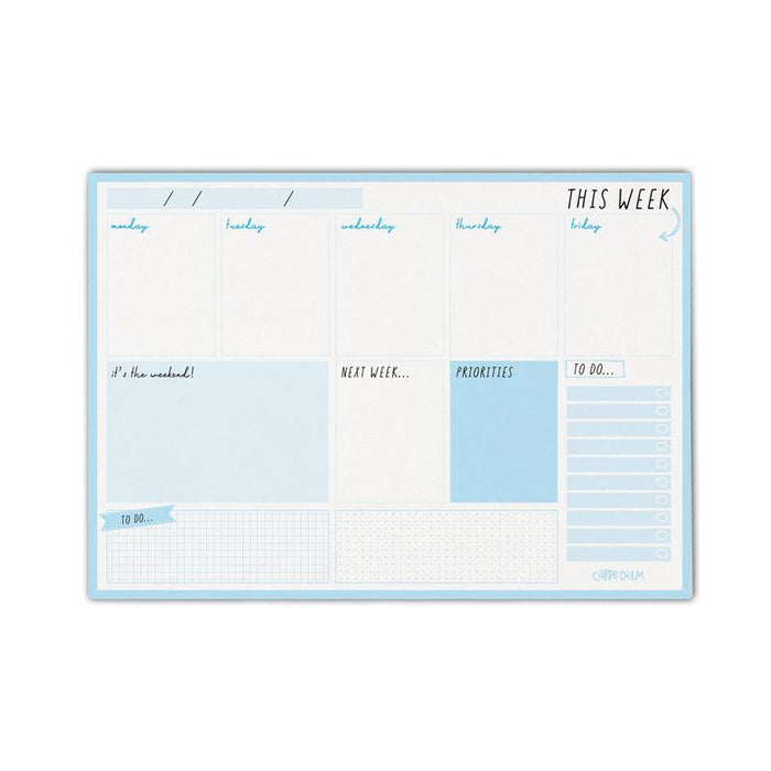 Acme Pukka Carpe Diem Weekly Planner Pad Sky Blue 1000171_1