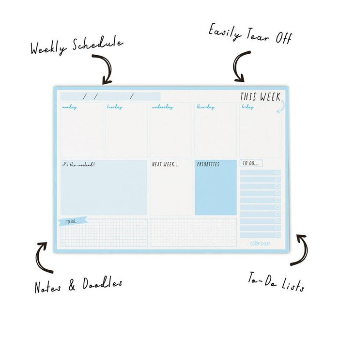 Acme Pukka Carpe Diem Weekly Planner Pad Sky Blue 1000171_2