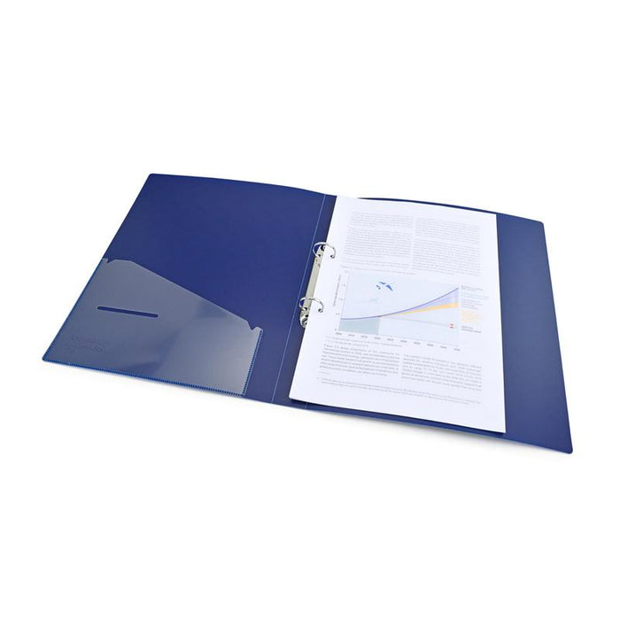 Acme Rapesco Germ-Savvy Antibacterial A4 PP Ring Binder 2/35 Blue 999010_3