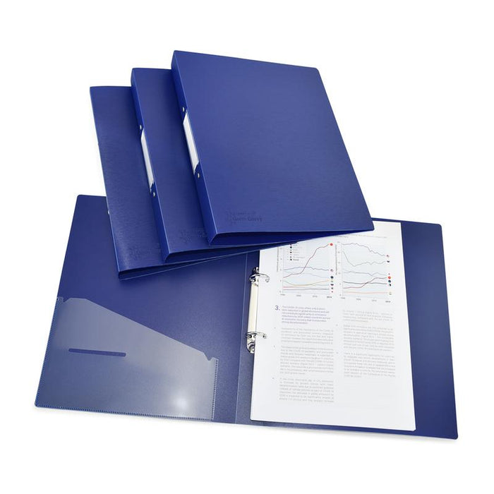 Acme Rapesco Germ-Savvy Antibacterial A4 PP Ring Binder 2/35 Blue 999010_5