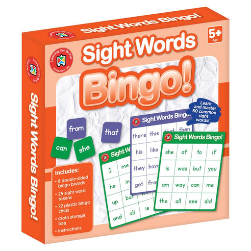 Acme Sight Words Bingo Game 50 Words Educational Fun_2