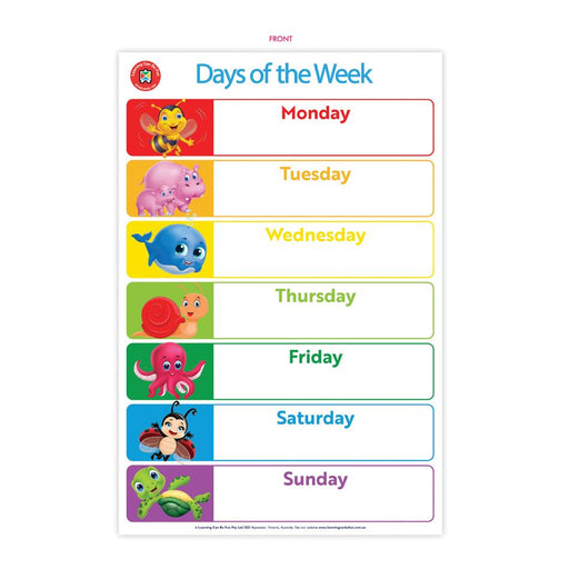 Acme Wall Chart Days & Months Poster 228069_2