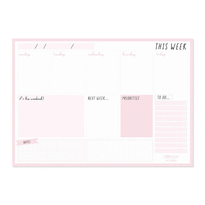 Acme Weekly Planner Pad Ballerina Pink 60 Sheets 1000170_1