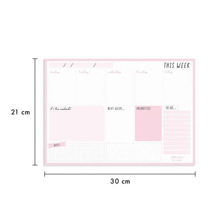 Acme Weekly Planner Pad Ballerina Pink 60 Sheets 1000170_2