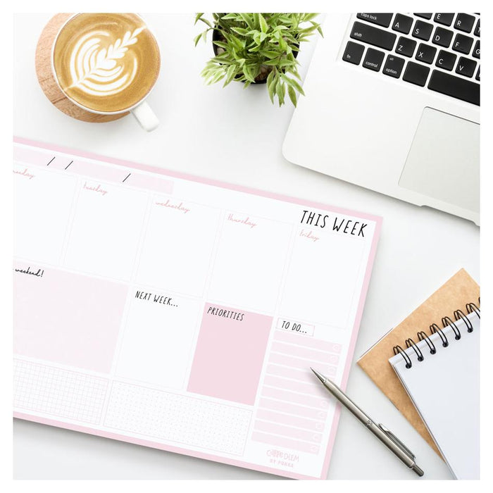 Acme Weekly Planner Pad Ballerina Pink 60 Sheets 1000170_4