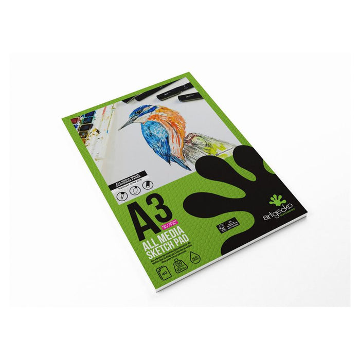 Artgecko A3 Pro Sketchpad 40 Sheets 150gsm White GEC002_2