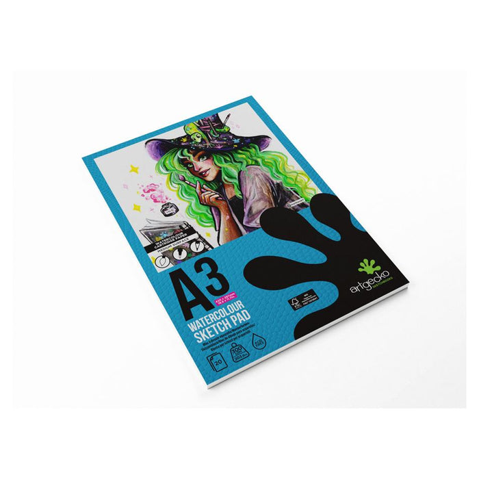Artgecko A3 Pro Watercolour Sketchpad 300gsm 20 Sheets_2