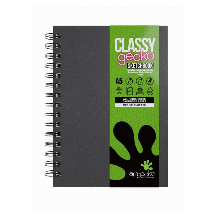 Artgecko A5 Sketchbook 80 Pages 150gsm Premium White Paper_1