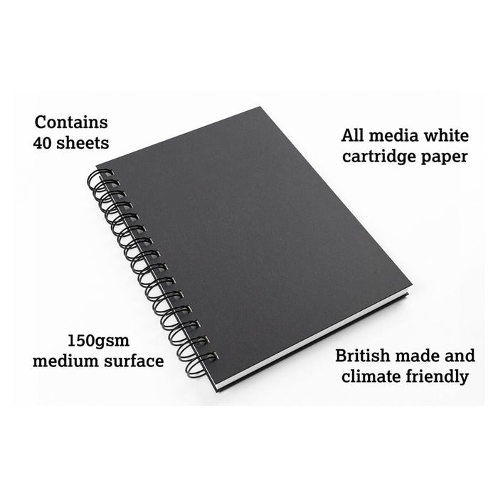 Artgecko A5 Sketchbook 80 Pages 150gsm Premium White Paper_3