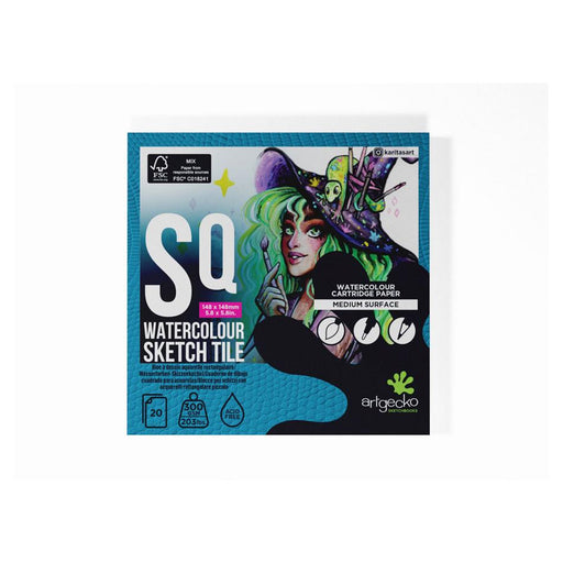 Artgecko Watercolour Sketch Tile 148mm 300gsm 20 Sheets_1