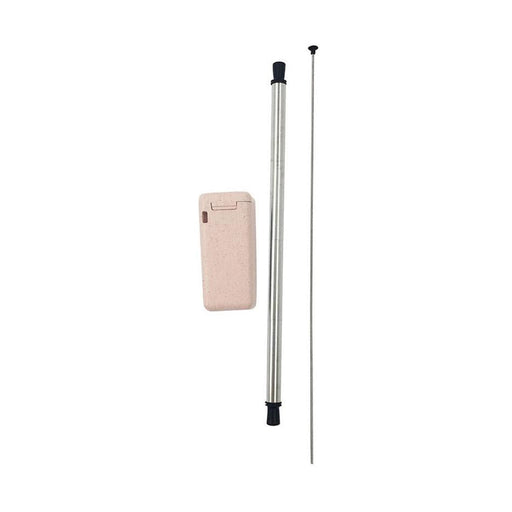Avanti Folding SS Straw In Box - Pink_1