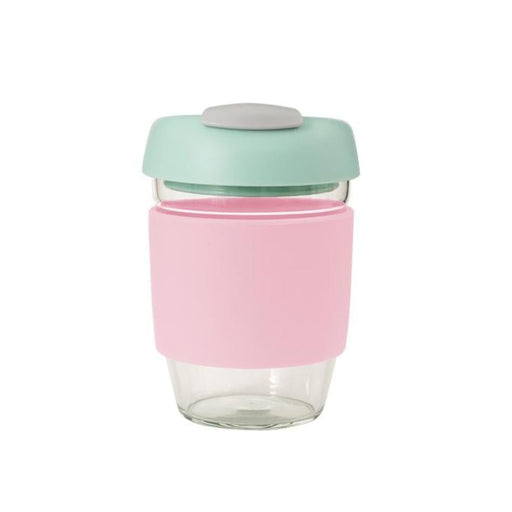 Avanti Glass GoCup 355ml PinkMintGrey_1