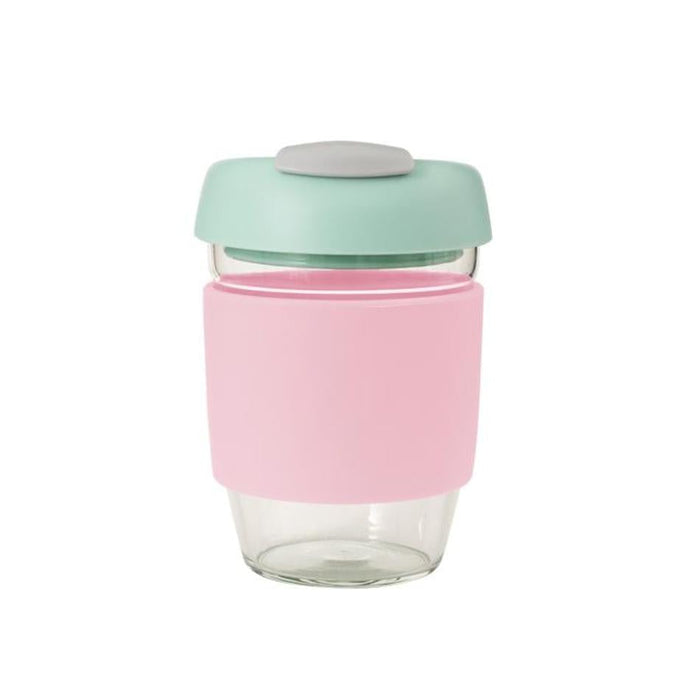 Avanti Glass GoCup 355ml PinkMintGrey_1