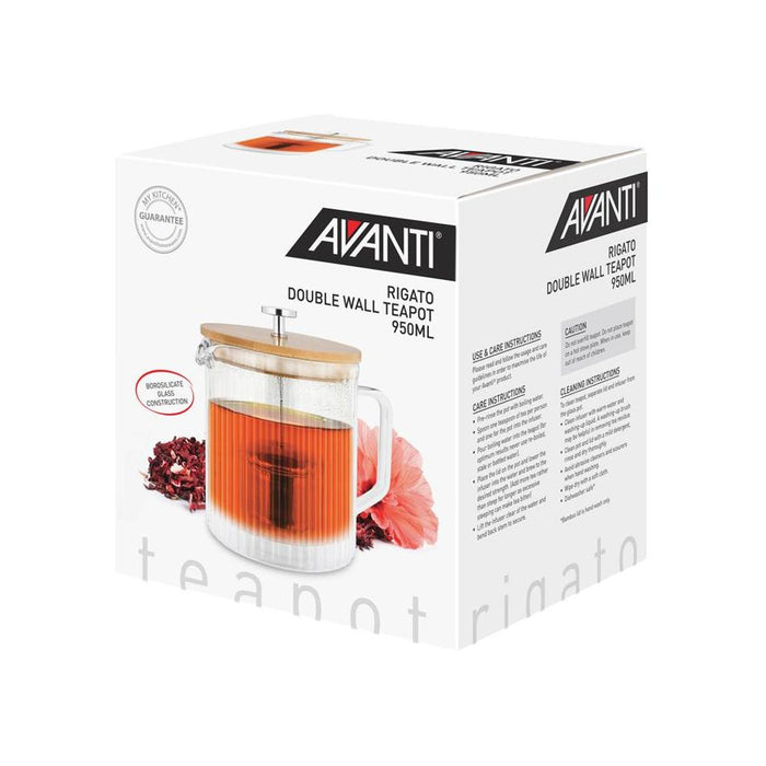 Avanti Rigato Double Wall Teapot 950ml_4