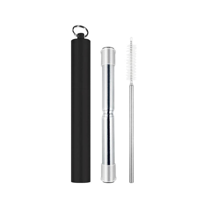 Avanti Telescopic Travel Straw Black_1