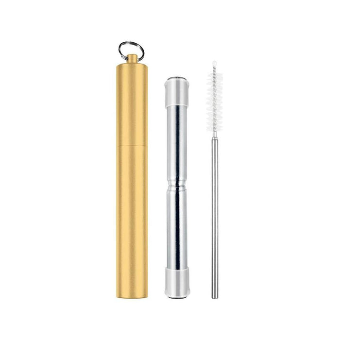 Avanti Telescopic Travel Straw Champagne_1