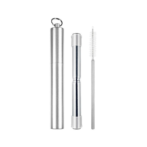 Avanti Telescopic Travel Straw Silver_1