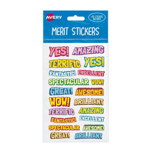 Avery 80-Pack Comic Merit Stickers for Rewards 239421_1