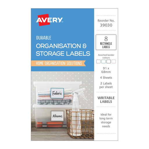 Avery Durable Storage Labels 91x68mm 8 Pack 238959_1