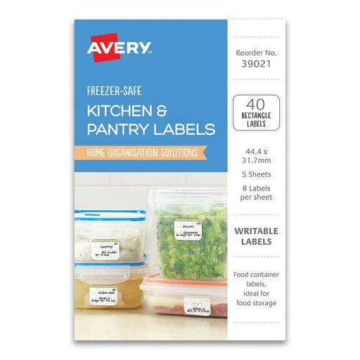Avery Gingham Freezer Labels 44x31mm, 40 Pack, 5 Sheets_1