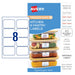 Avery Gingham Freezer Labels 44x31mm, 40 Pack, 5 Sheets_2
