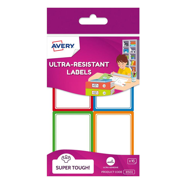 Avery Kids Ultra-Resistant Labels Assorted Colors 4 Sheets_1