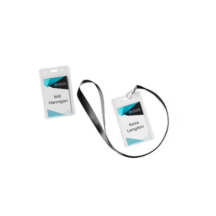 Avery Lanyard Name Badge Kit L7418 - 10 Sheets, 100 Badges_2